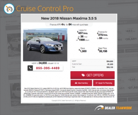 Dealer Teamwork - Cruise Control Pro