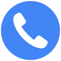 Conversions Icon - Phone in Blue Circle