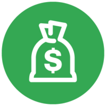 Money Icon in Green Circle