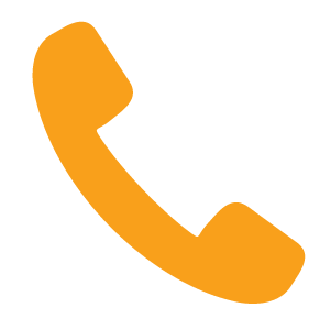 Orange phone icon