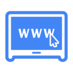 blue website icon