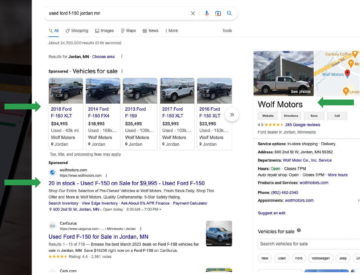 Total Search™ front page domination