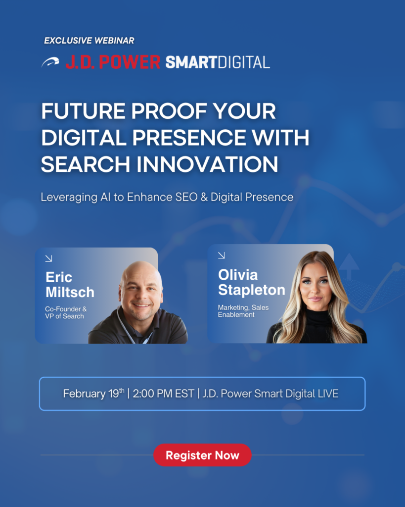 JD Power SmartEvents Webinar - Dealer Teamwork JD Power SmartEvents Webinar - Dealer Teamwork