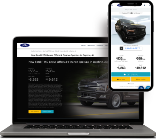 Ford Landing Page and VDP