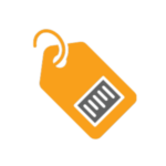 Tag with a Barcode Icon